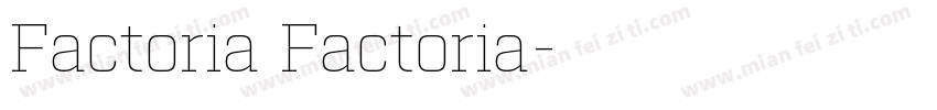 Factoria Factoria字体转换